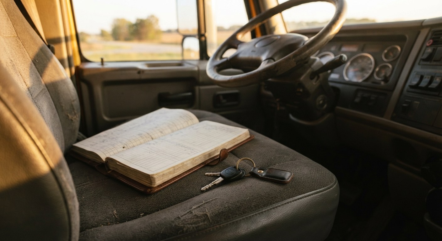 A driver in the cab