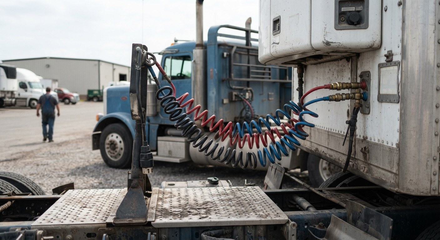 Freight being loaded at a dock